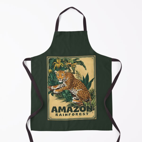 Item preview, A Vintage Illustration of Amazon Rainforest - Brazil  designed and sold by GoodOldVintage.