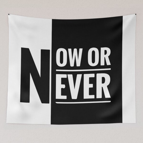 Item preview, Now or never quote text  designed and sold by Craft-Qasba .
