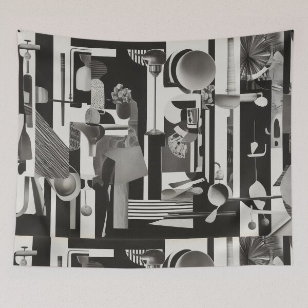 Item preview, Dada inspired black and white artwork collage designed and sold by bettypure.