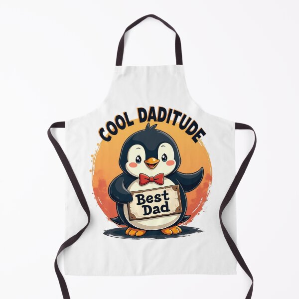 Item preview, Penguin with Cool Daditude Father's Day Holding Best Dad Sign designed and sold by Taans-Creation.