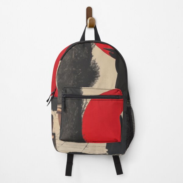 Item preview, Faceless Nun Reading in Courtyard with Bold Red Sun designed and sold by Retrocranio.