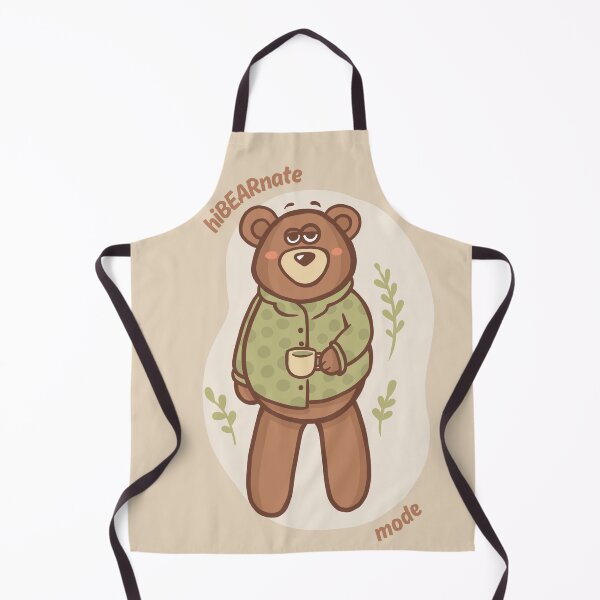 Item preview, Hibearnate Mode – Cute Sleepy Bear with Coffee Funny Lazy Animal Pun Design designed and sold by Tattyarts.