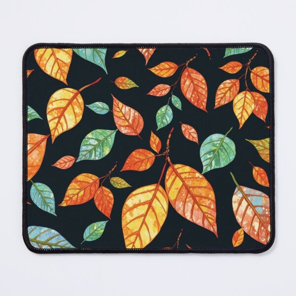 Item preview, ghibli studio inspired multicoloured leaves seamless pattern designed and sold by optimusprime39.