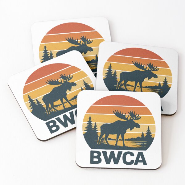 Item preview, BWCA Moose Sunset Wilderness Vintage Design designed and sold by WayoftheWater.