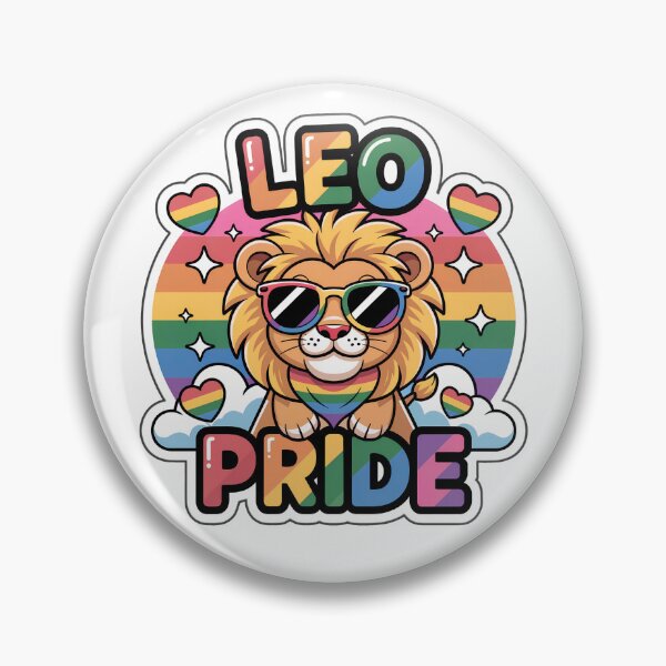 Item preview, Leo Pride Sticker | Zodiac Animal Series for Pride Month designed and sold by Nuist25.