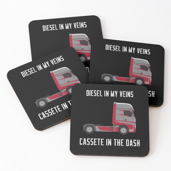 Item preview, Diesel in my veins, Cassette in the dash - Trucker designed and sold by salvaverde.