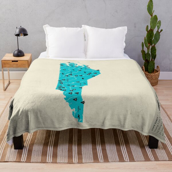 Item preview, North Carolina National & State Parks Illustrated Map - Blue designed and sold by FinlayMcNevin.