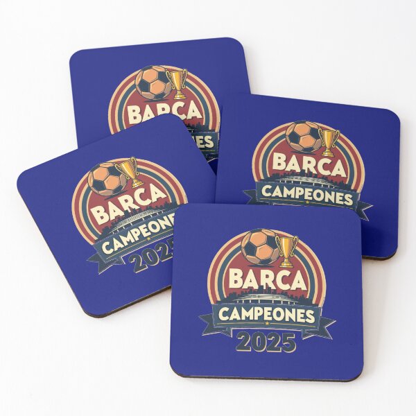 Item preview, Retro FC Barcelona Champions 2025 Badge designed and sold by MyWittyThings.