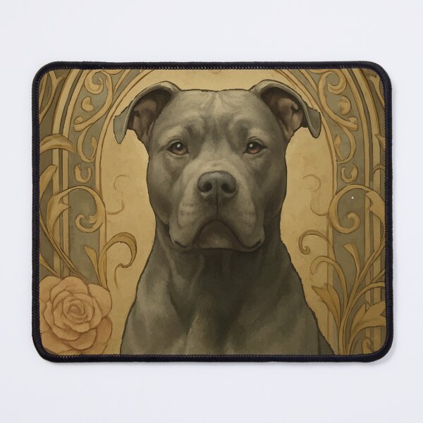 Item preview, Guardian of Grace: Art Nouveau Pit Bull designed and sold by AbstractAnom.