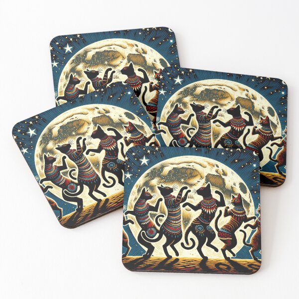 Item preview, Mystical Cat Shaman Ritual Wallpaper designed and sold by Keirnyx.