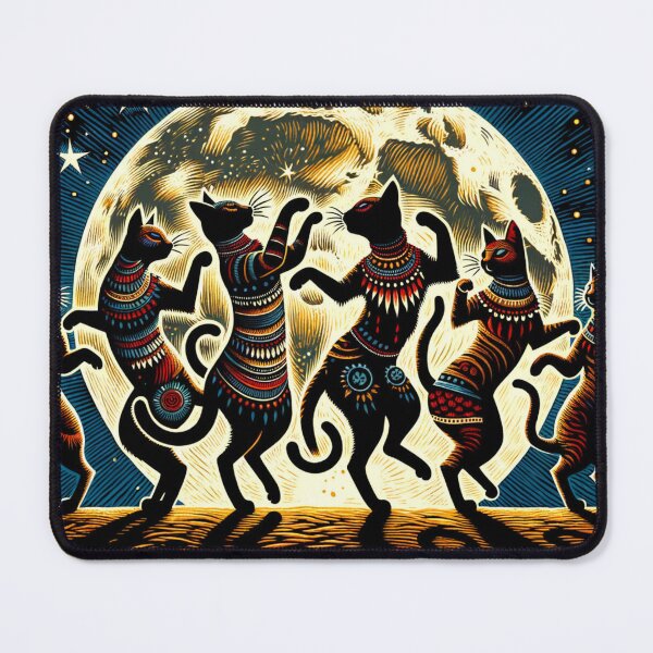 Item preview, Mystical Cat Shaman Ritual Wallpaper designed and sold by Keirnyx.