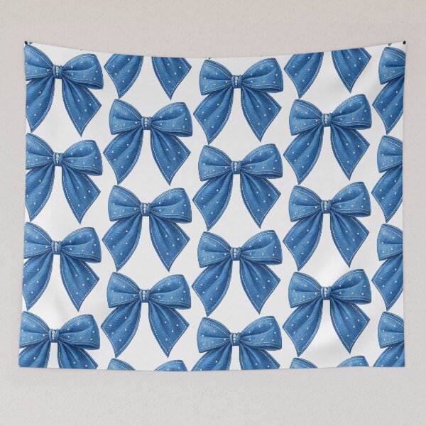 Item preview, Cute Coquette Bow, blue bow designed and sold by iclipart.