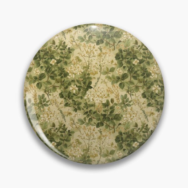 Item preview, Cream and Olive Florals designed and sold by Designbes.