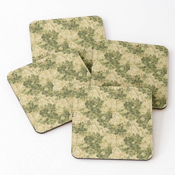 Item preview, Cream and Olive Florals designed and sold by Designbes.