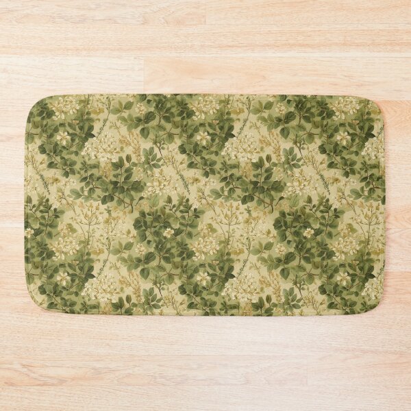 Item preview, Cream and Olive Florals designed and sold by Designbes.