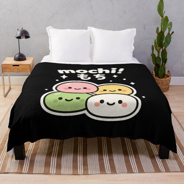 Item preview, "Mochi" Kawaii Japanese Food Cute Character Art designed and sold by HappyMaze.