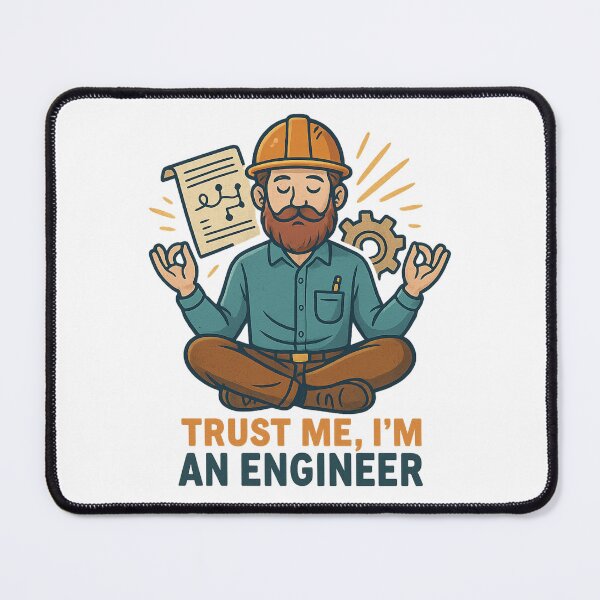 Item preview, TRUST ME, I'M AN ENGINEER designed and sold by Bitcraft Studio.