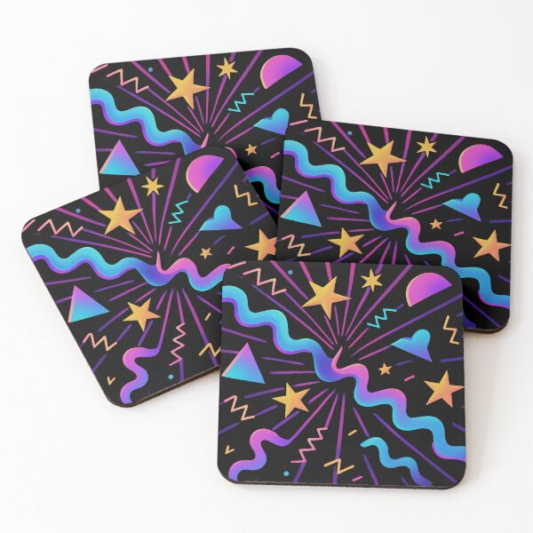 Item preview, Retro neon vibes 80s pattern designed and sold by M-ormin.