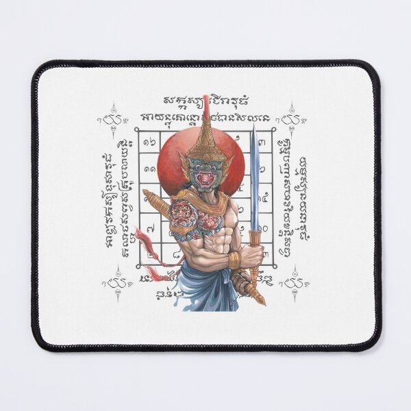 Item preview, Vali the Mighty Warrior – Thai Mythical Ape King with Sacred Yantra Power designed and sold by JoynestStudioCo.