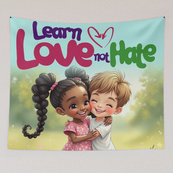 Item preview, LEARN LOVE NOT HATE designed and sold by alegnacreates.