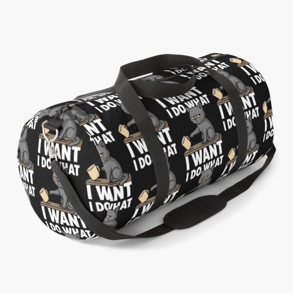 Item preview, I Do What I Want – Sarcastic Cat Pushing Coffee Mug designed and sold by Karma Design.