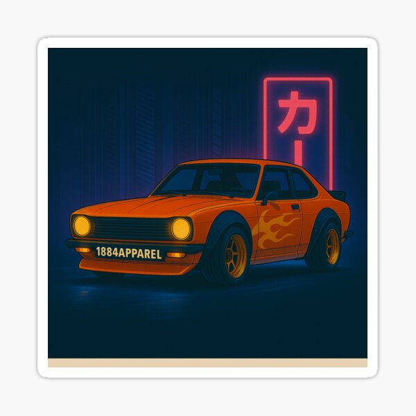 Item preview,  Orange coupe Neon Bosozoku designed and sold by 1884Apparel.