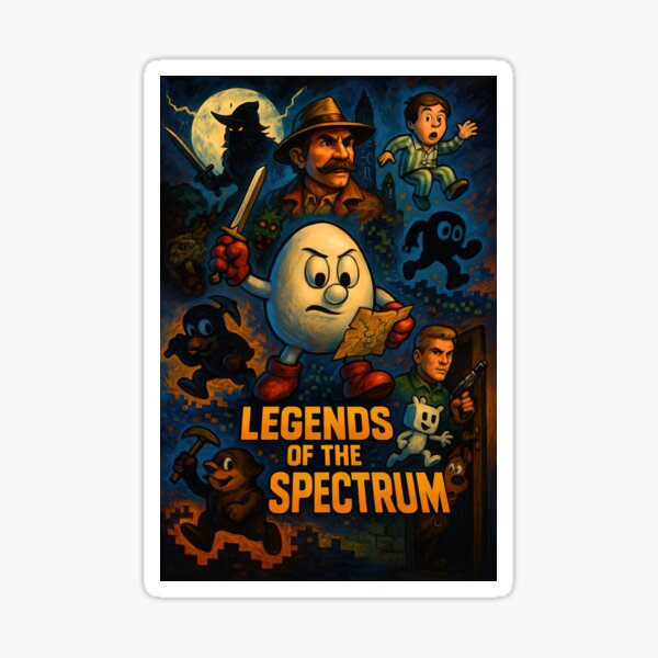 Item preview, Legends of the ZX Spectrum Retro Design designed and sold by Retr0Tshirts.