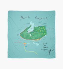 North Captiva Map Print Scarf