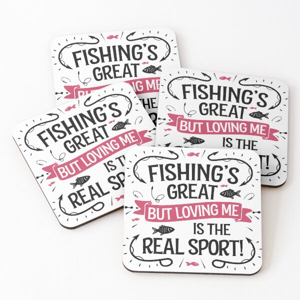 Item preview, Fishing's Great, But Loving Me Is the Real Sport – Funny Fishing Quote designed and sold by e-milka.
