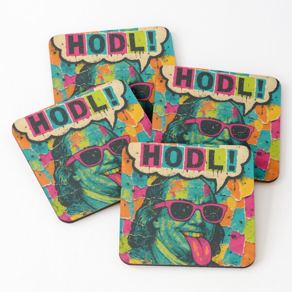 Item preview, YOU HODL! – NeoPunk Crypto Graffiti Franklin designed and sold by oneof21million.