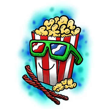 Artwork thumbnail, Retro popcorn by Rovery2