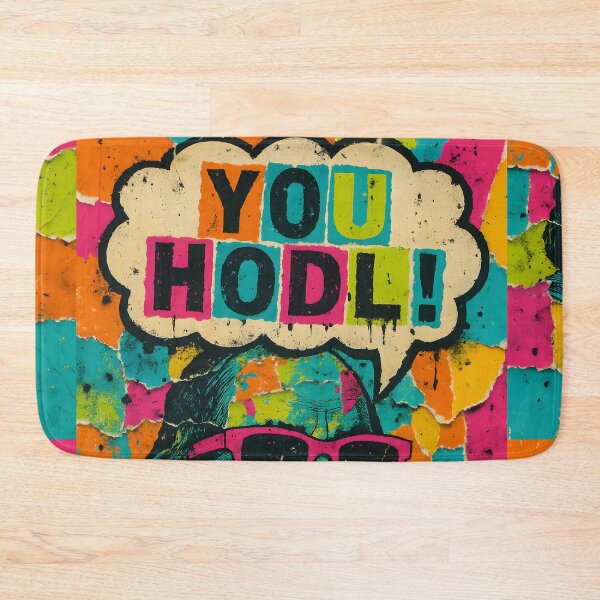 Item preview, YOU HODL! – NeoPunk Crypto Graffiti Franklin designed and sold by oneof21million.