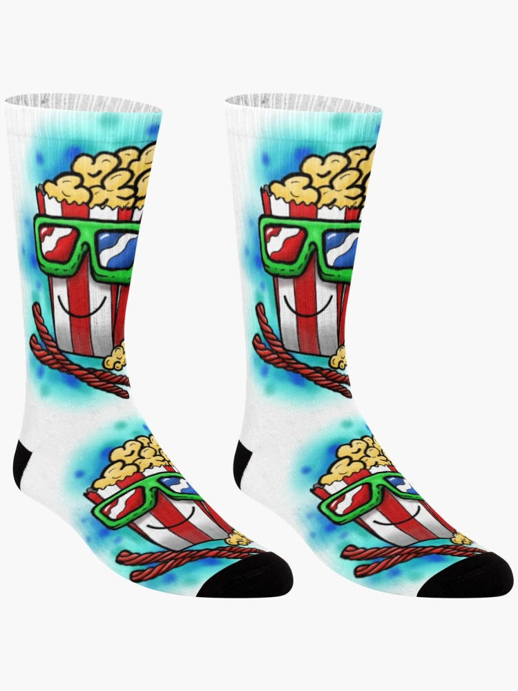 Thumbnail 3 of 5, Socks, Retro popcorn designed and sold by Rovery2.