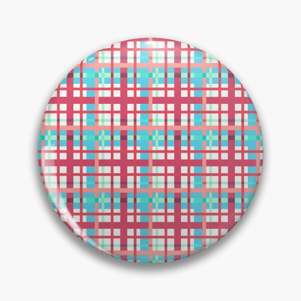 Item preview, Plaid Teal, Pink White Cherry  designed and sold by Sharon Schwalbe.