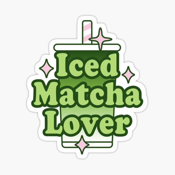 Iced Matcha Lover Sticker
