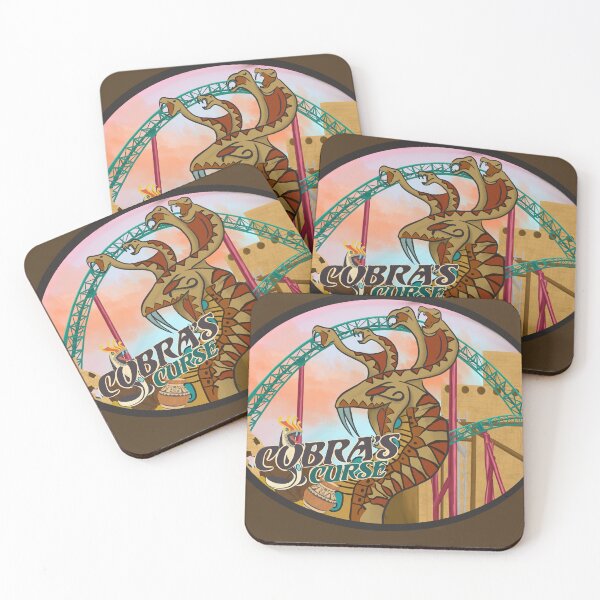 Item preview, Cobra’s Curse Coaster Oval designed and sold by KLTcreations.