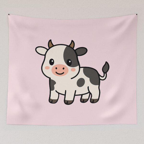Item preview, Cute Cartoon Cow designed and sold by WildlifeDoodle.