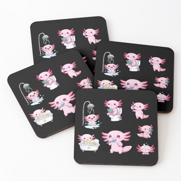 Item preview, Cute Axolotl Bathroom Fun Set designed and sold by Claustronautas.