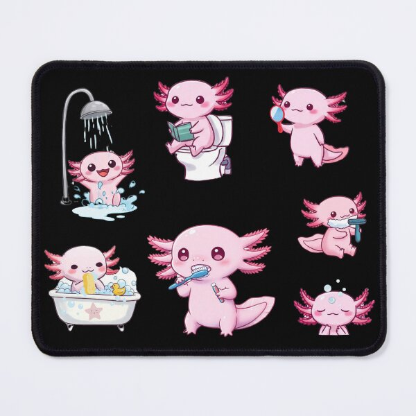 Item preview, Cute Axolotl Bathroom Fun Set designed and sold by Claustronautas.