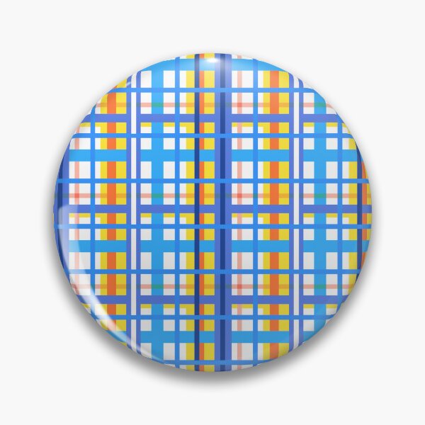 Item preview, Plaid Blue White Yellow Orange Seamless Repeat designed and sold by Sharon Schwalbe.