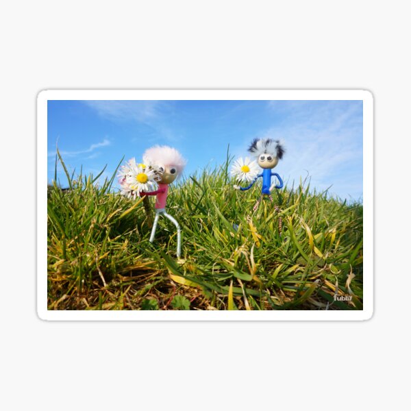Item preview, Daisies picking fubbies collecting the flowers. designed and sold by Sailographic-Paula.