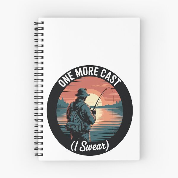 Item preview, One More Cast (I Swear) – Funny Fishing Sunset Design designed and sold by e-milka.
