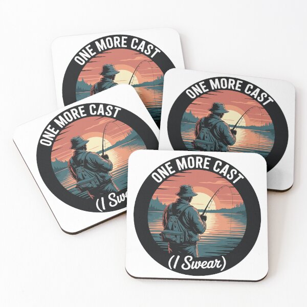 Item preview, One More Cast (I Swear) – Funny Fishing Sunset Design designed and sold by e-milka.