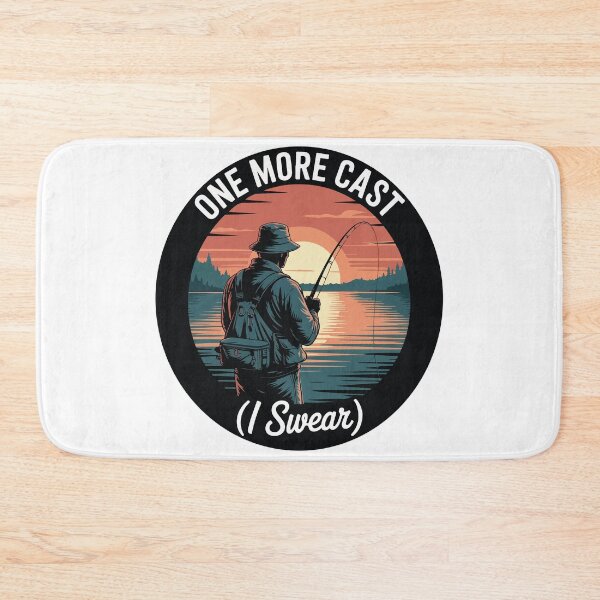 Item preview, One More Cast (I Swear) – Funny Fishing Sunset Design designed and sold by e-milka.