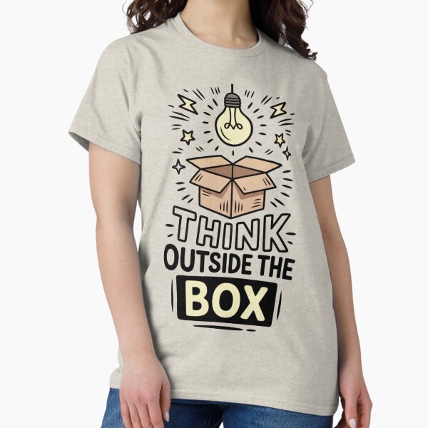 Item preview, Motivational saying – Think Outside the Box designed and sold by Mythoros.