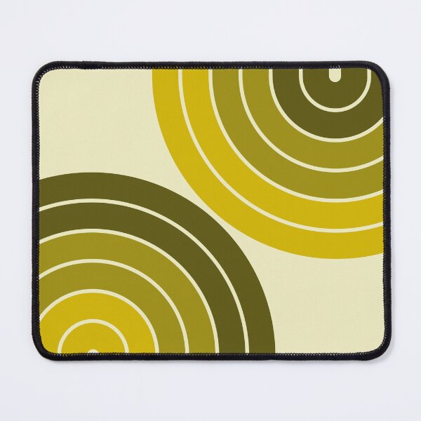 Item preview, Midcentury Modern Geometric Rainbow IA in Vintage Greenery Green designed and sold by nineFlorals.