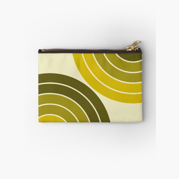 Item preview, Midcentury Modern Geometric Rainbow IA in Vintage Greenery Green designed and sold by nineFlorals.