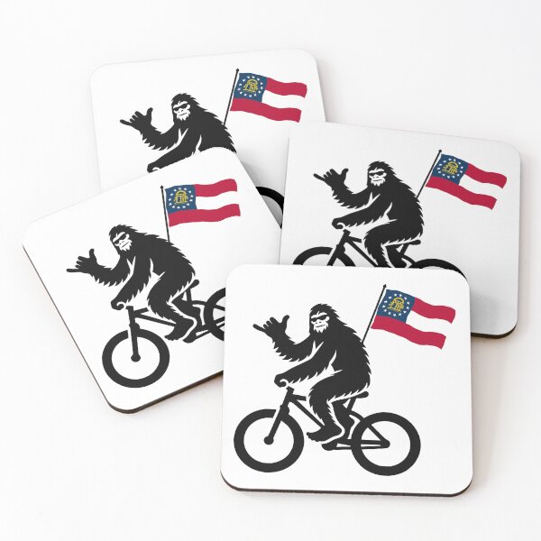 Item preview, Bigfoot Cycling Georgia Flag designed and sold by Esskay Designs.