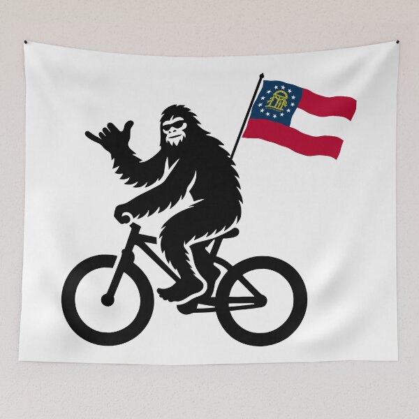 Item preview, Bigfoot Cycling Georgia Flag designed and sold by Esskay Designs.