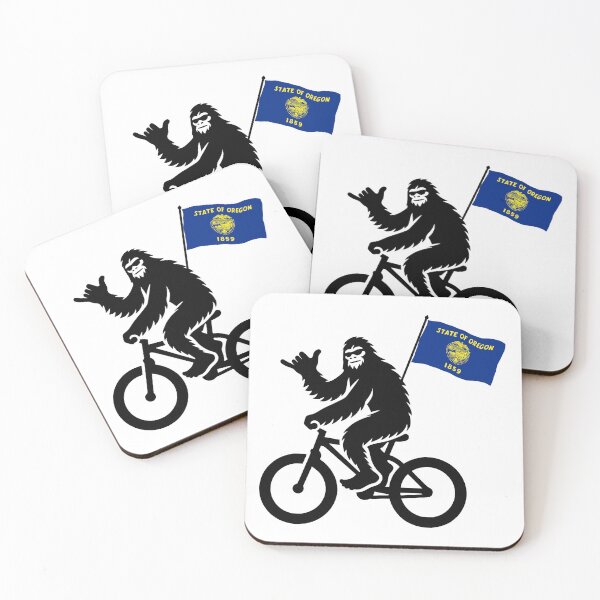 Item preview, Bigfoot Cycling Oregon Flag designed and sold by Esskay Designs.